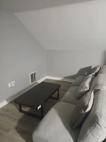 a living room with a couch