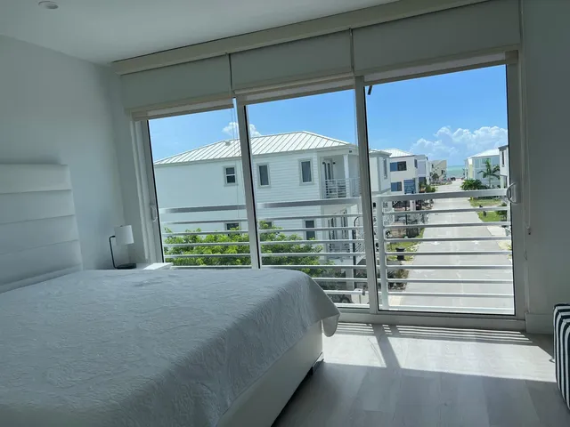 a view of a balcony with an outdoor space