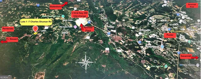 $155,000 | Lot 5 Charles Shuman Road, Pembroke, GA 31321