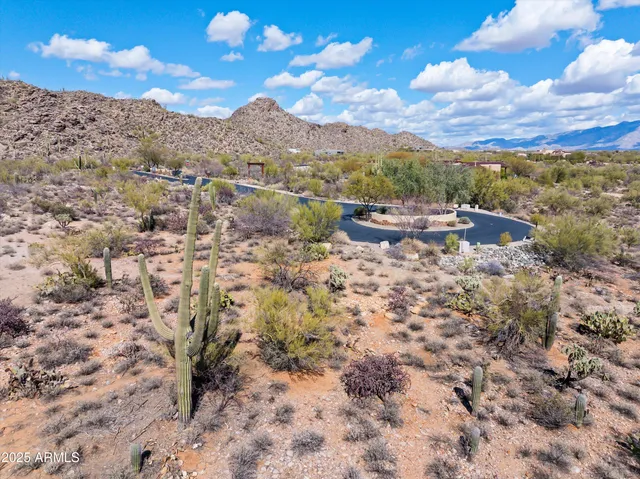 a view of a lake with mountains in the background