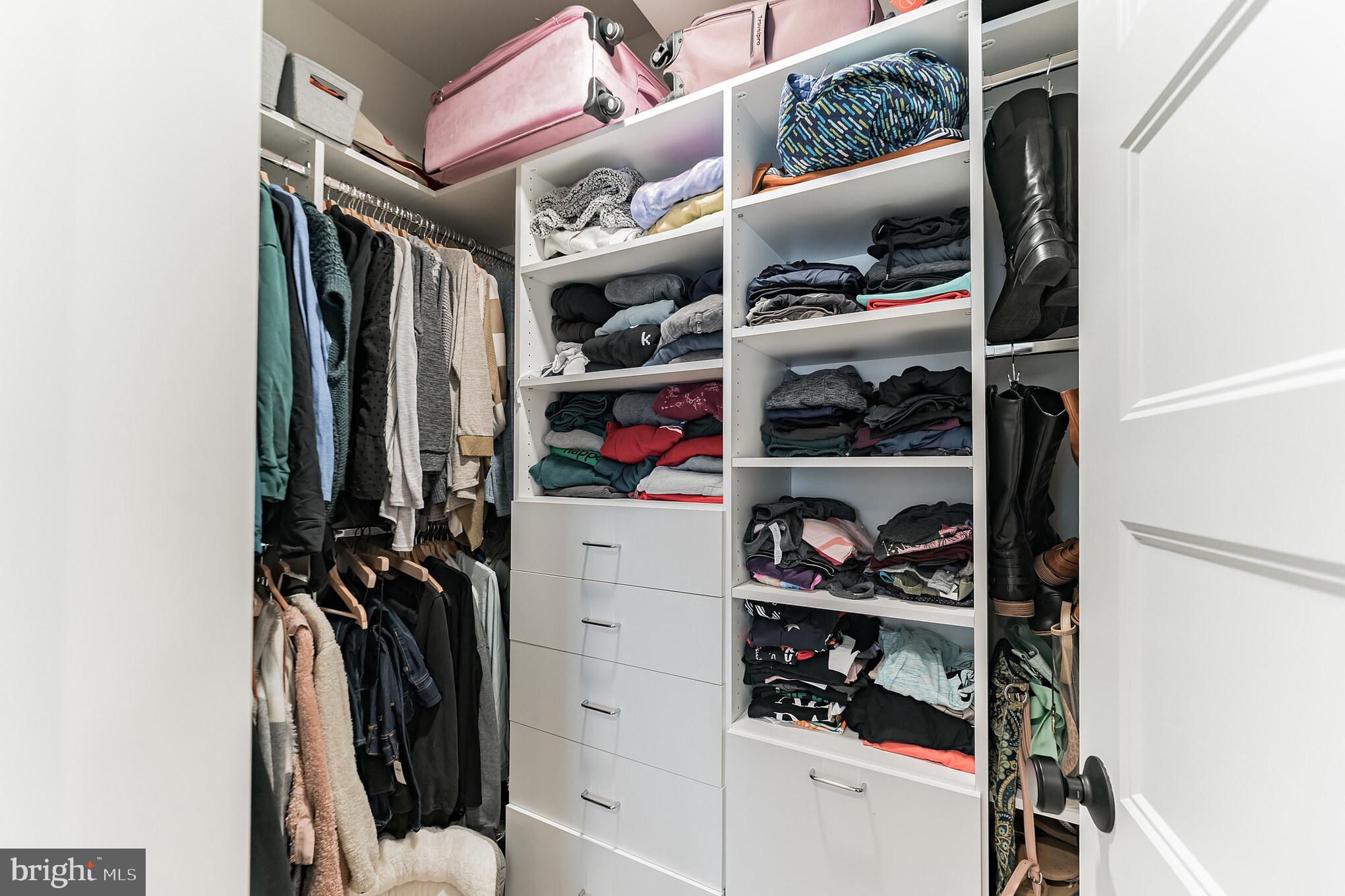614 Master Street, Unit 1 Philadelphia, PA 19122 - Photo 23 of 28 a view of walk in closet with clothes and shoes