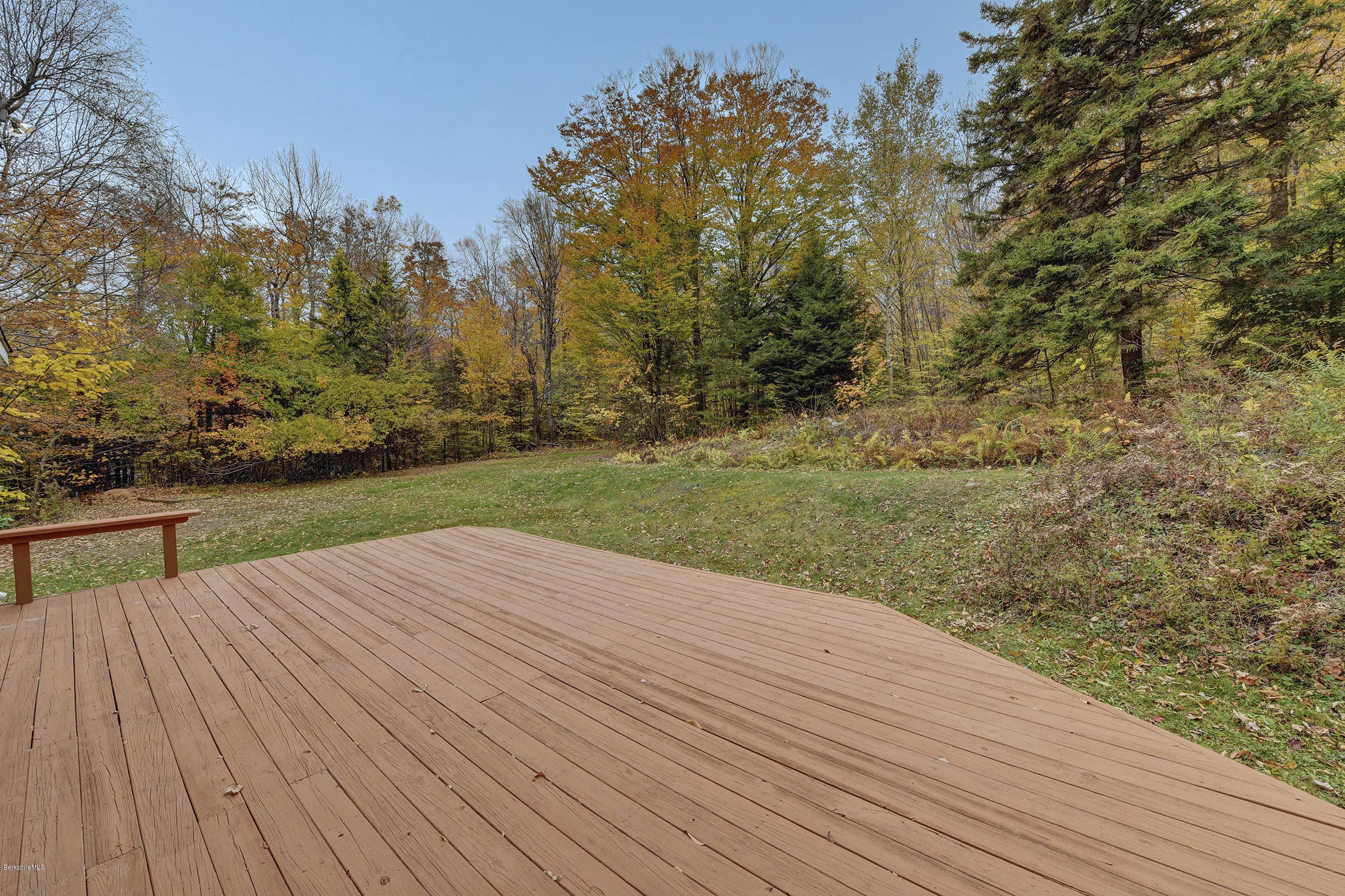 588 Leonhardt Road Becket, MA 01223 - Photo 28 of 32 588-28-Deck amp; Back Yard