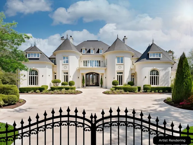 a front view of a house with a view of a house