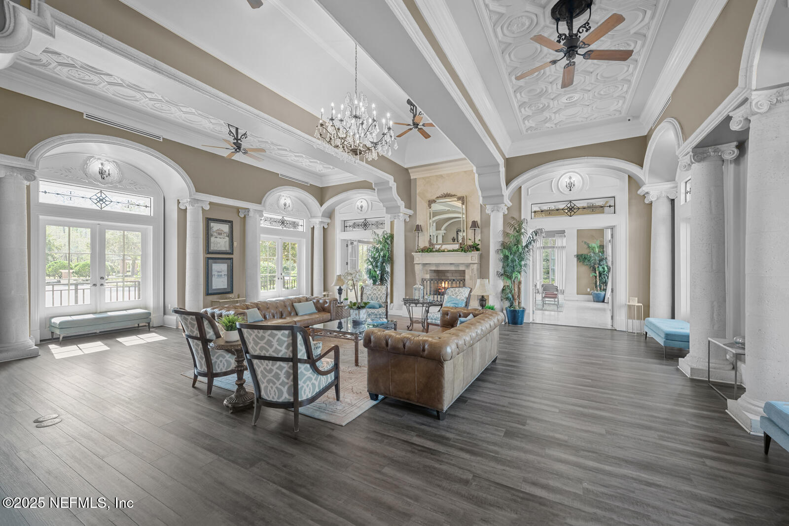 165 St John's Forest Boulevard St. Johns, FL 32259 - Photo 70 of 103 a living room with fireplace furniture and a large window