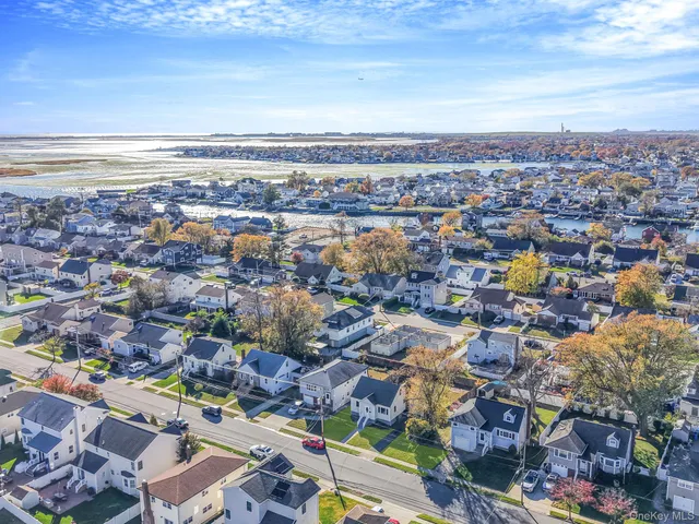 an aerial view of a city