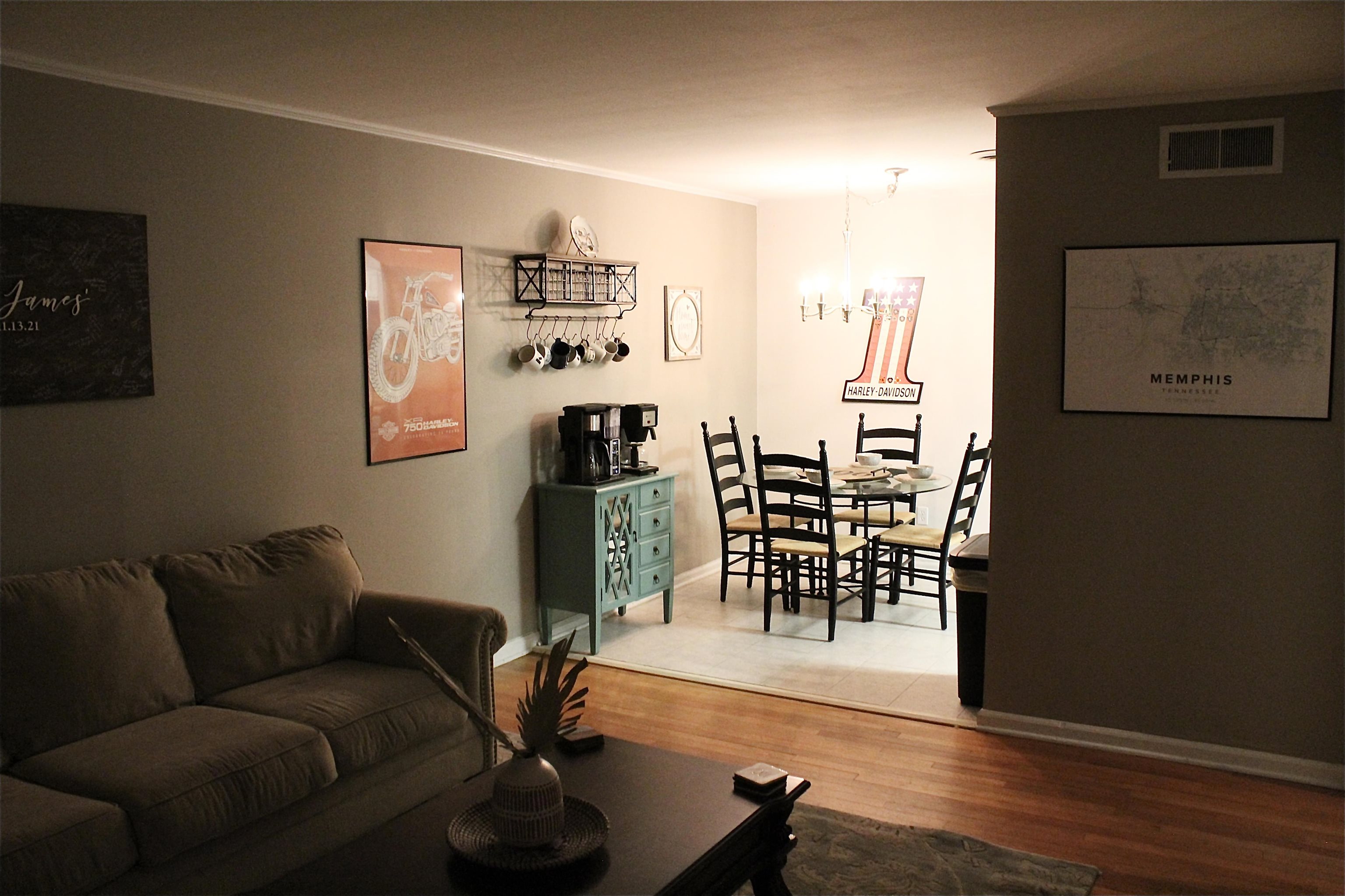 1715 Capri Road Memphis, TN 38117 - Photo 6 of 18 a living room with furniture and wooden floor
