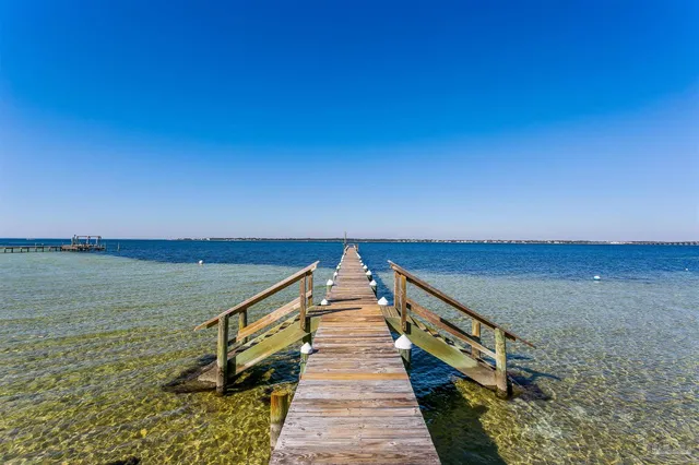 a view of building with ocean view