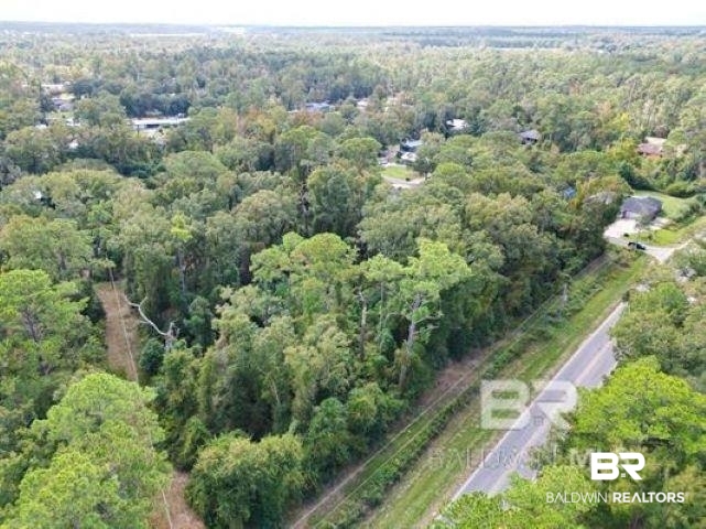 0 Coopers Landing Road Foley, AL 36535 - Photo 6 of 9 Aerial view of property and surrounding area with a forest