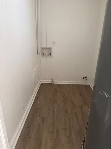 view of a room with racks on the wall