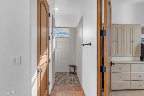 a view of a closet area