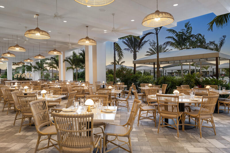 9547 Riverside Pk Drive Boca Raton, FL 33434 - Photo 71 of 96 LOE Clubhouse-Outdoor Dining Dusk-3357