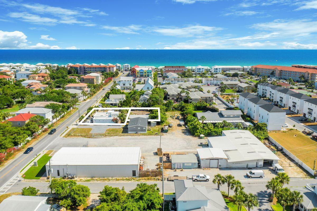 a view of city and ocean
