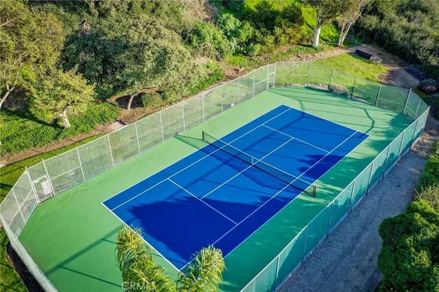 a view of a yard with an outdoor space