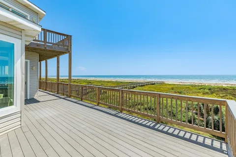 a view of ocean from a balcony