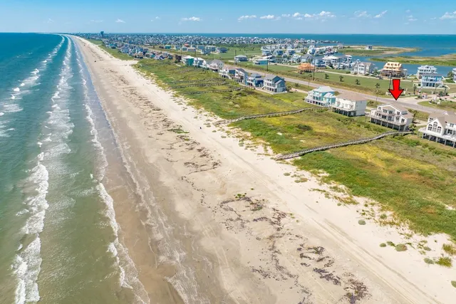 a view of an ocean and beach