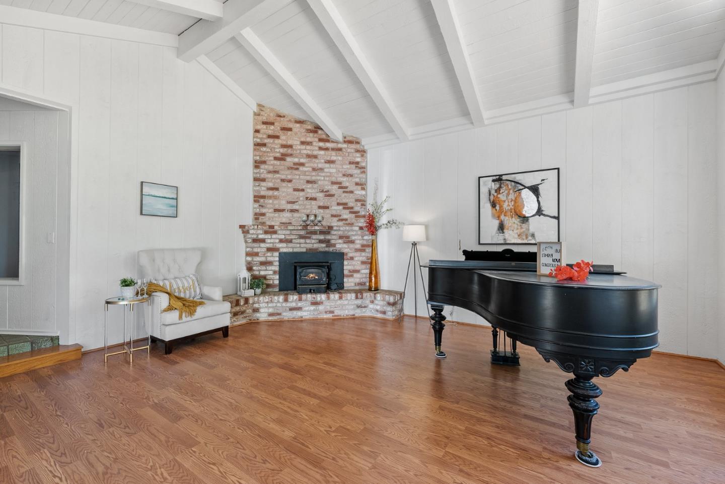 1272 Castro Road Monterey, CA 93940 - Photo 12 of 54 a living room with furniture and a fireplace