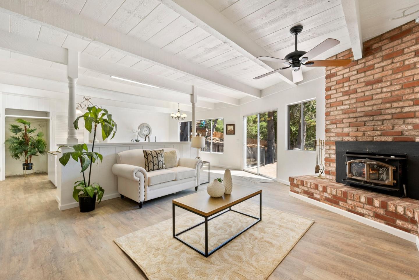 1272 Castro Road Monterey, CA 93940 - Photo 18 of 54 a living room with furniture and a fireplace