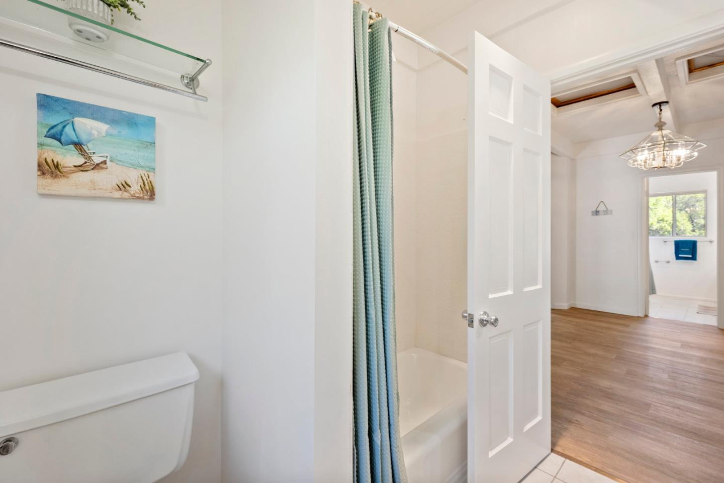 1272 Castro Road Monterey, CA 93940 - Photo 43 of 54 a bathroom with a toilet and a shower
