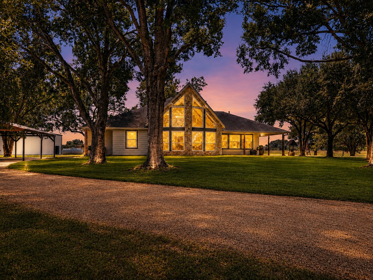 19023 Frey Road Hempstead, TX 77445 - Photo 2 of 49 Breathtaking twilight view of the home.