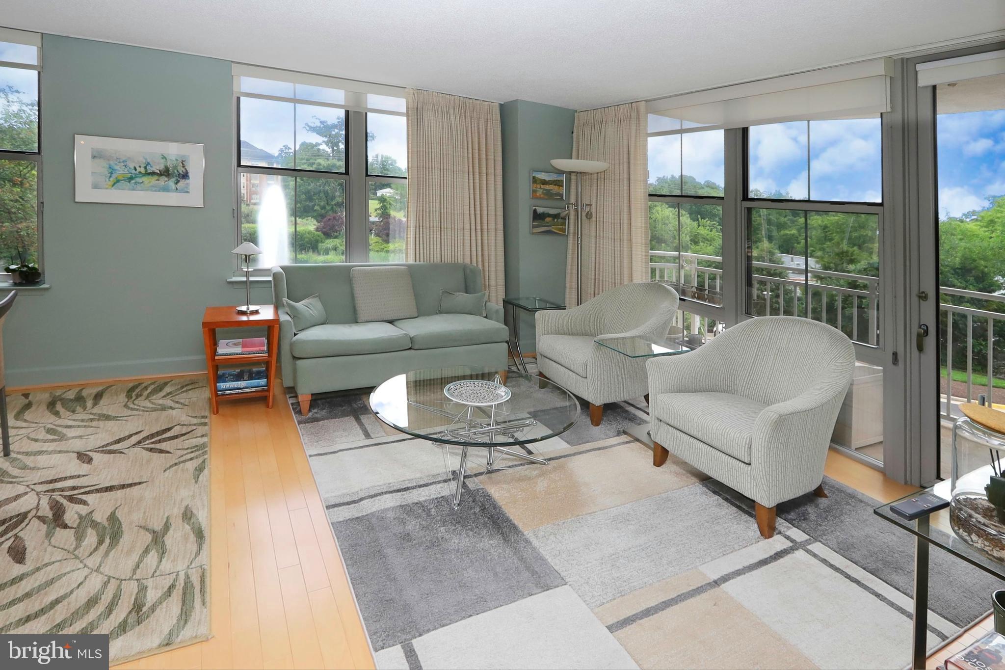 11800 Sunset Hills Road, Unit 222 Reston, VA 20190 - Photo 9 of 62 Large windows offer great views of fountain