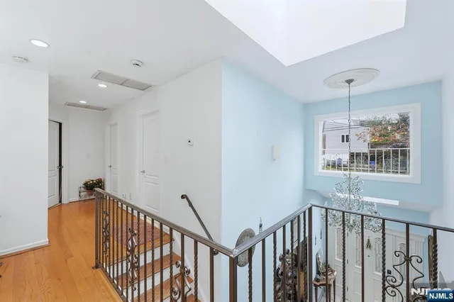 a view of hallway with stairs