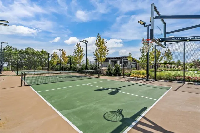 a view of a basketball court