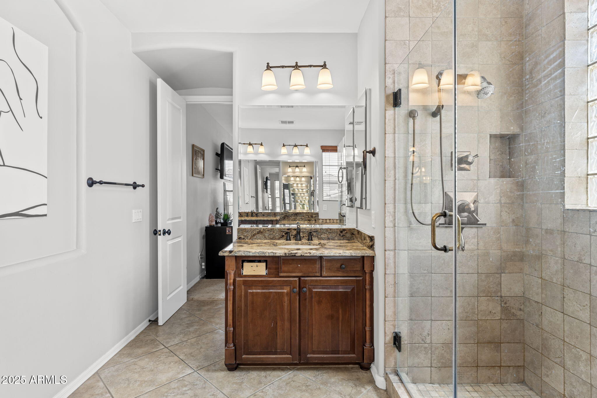 9285 East Canyon View Scottsdale, AZ 85255 - Photo 20 of 39 Custom seamless shower