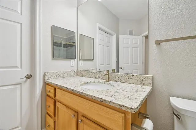 an aerial view of multiple houses