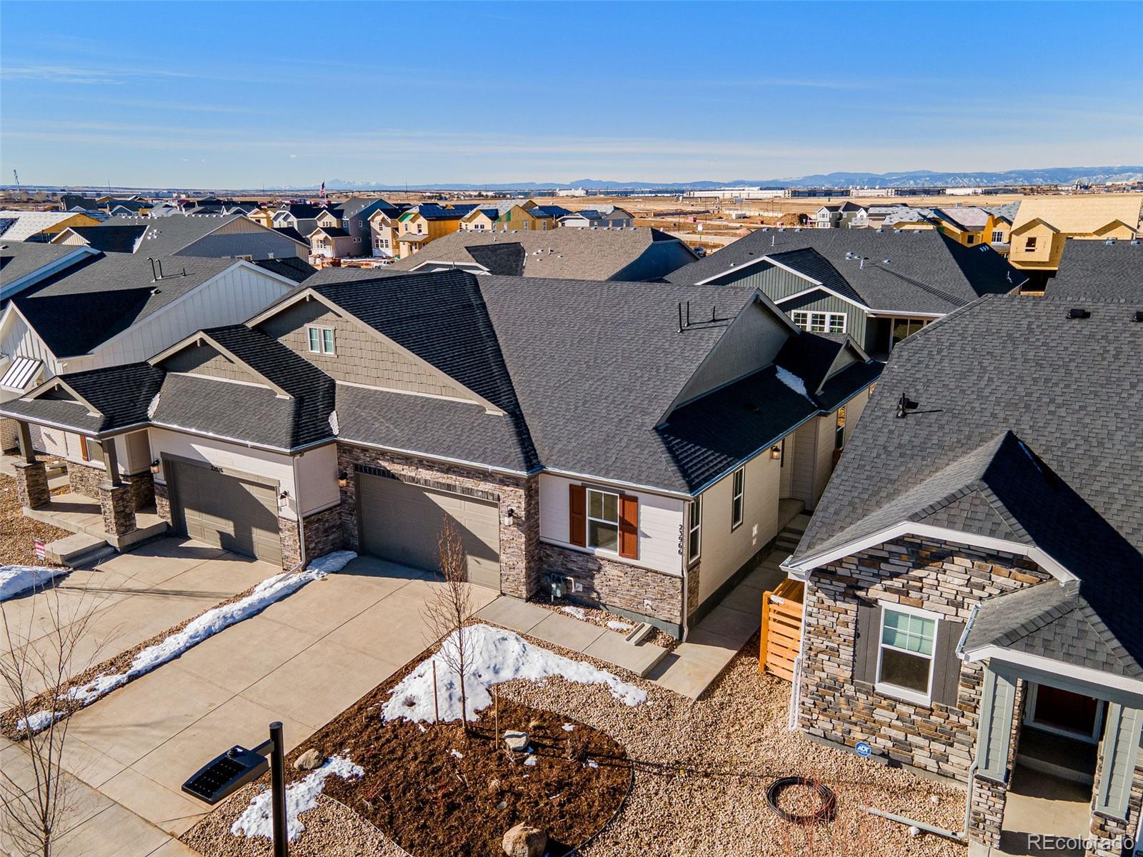 23966 E River Aurora, CO 80019 - Photo 44 of 50 an aerial view of a house with a ocean view