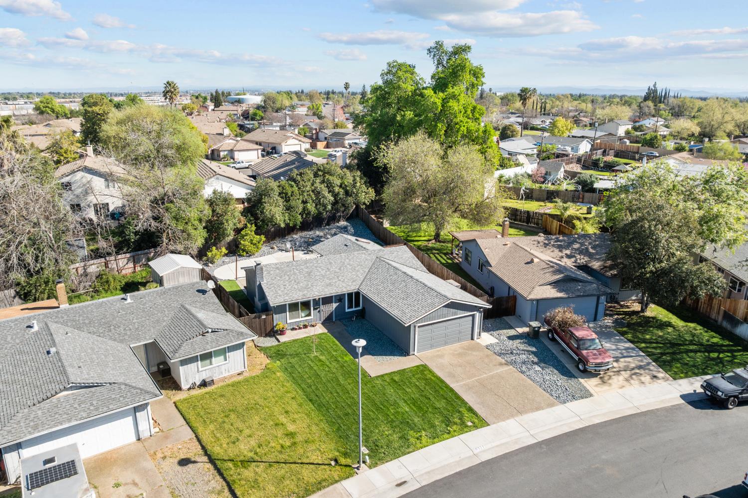 6321 Paco Court Citrus Heights, CA 95621 - Photo 2 of 36 an aerial view of a house with yard swimming pool and outdoor seating