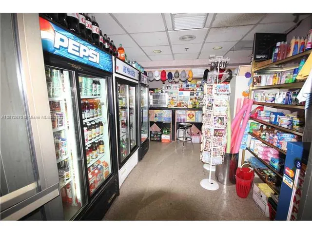 a store room with retail shop