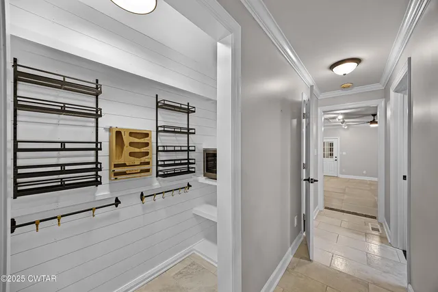 a view of a walk in closet