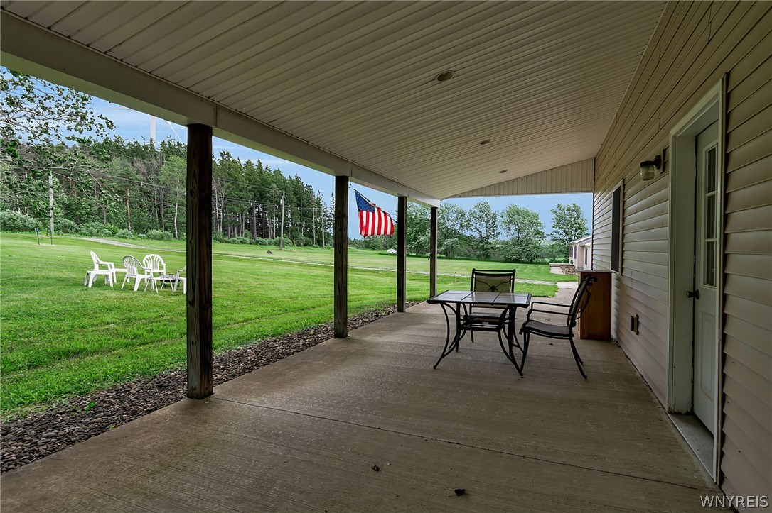 7632 Lyonsburg Road Eagle, NY 14024 - Photo 8 of 43 Covered Open Porch off Detached Barn