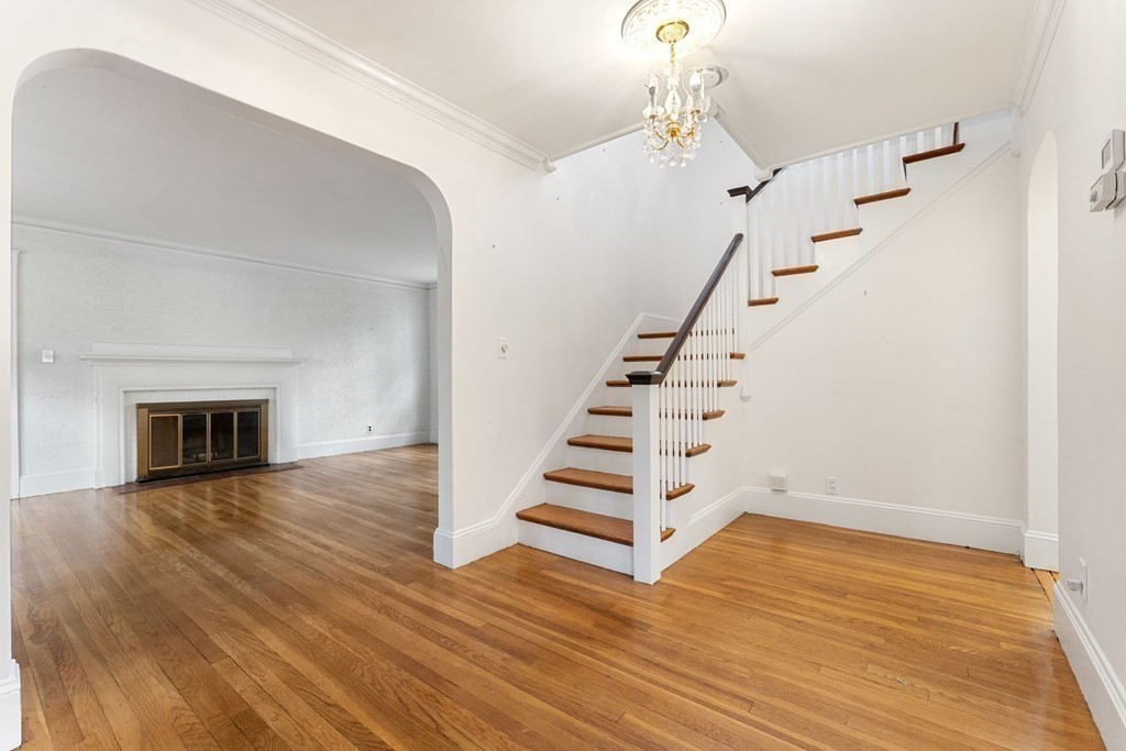 575 Chestnut Street Newton, MA 02468 - Photo 4 of 30 a view of entryway and hall with wooden floor