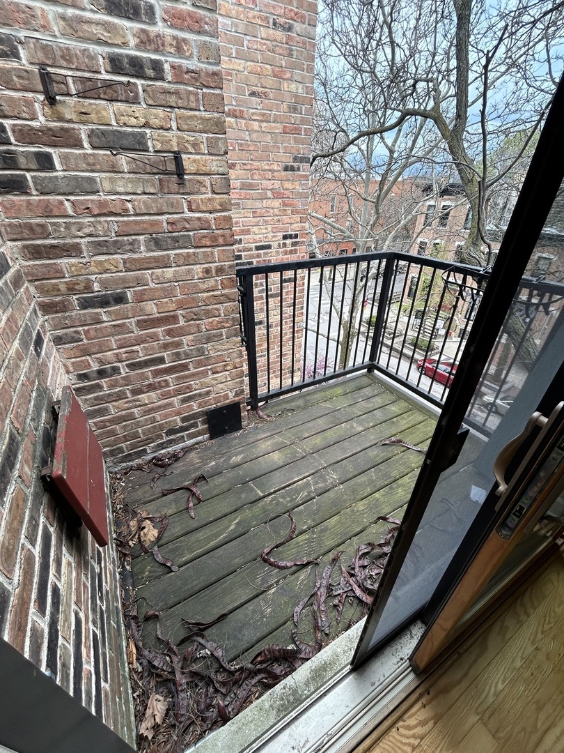 401 West Webster Avenue, Unit 502 Chicago, IL 60614 - Photo 9 of 9 a view of balcony with wooden floor