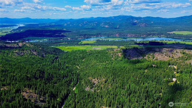 a view of lake with mountain
