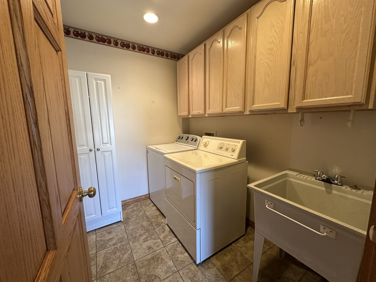 1005 North Fox Run Villa Grove, IL 61956 - Photo 12 of 45 a utility room with a sink dryer and washer