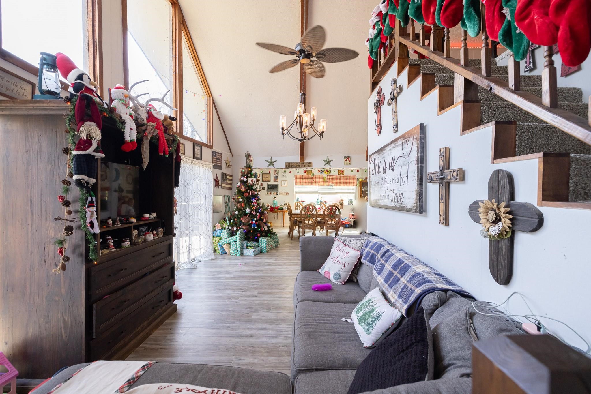 761 North Forest Cove Loop Coldspring, TX 77331 - Photo 9 of 33 a view of entryway and livingroom with furniture