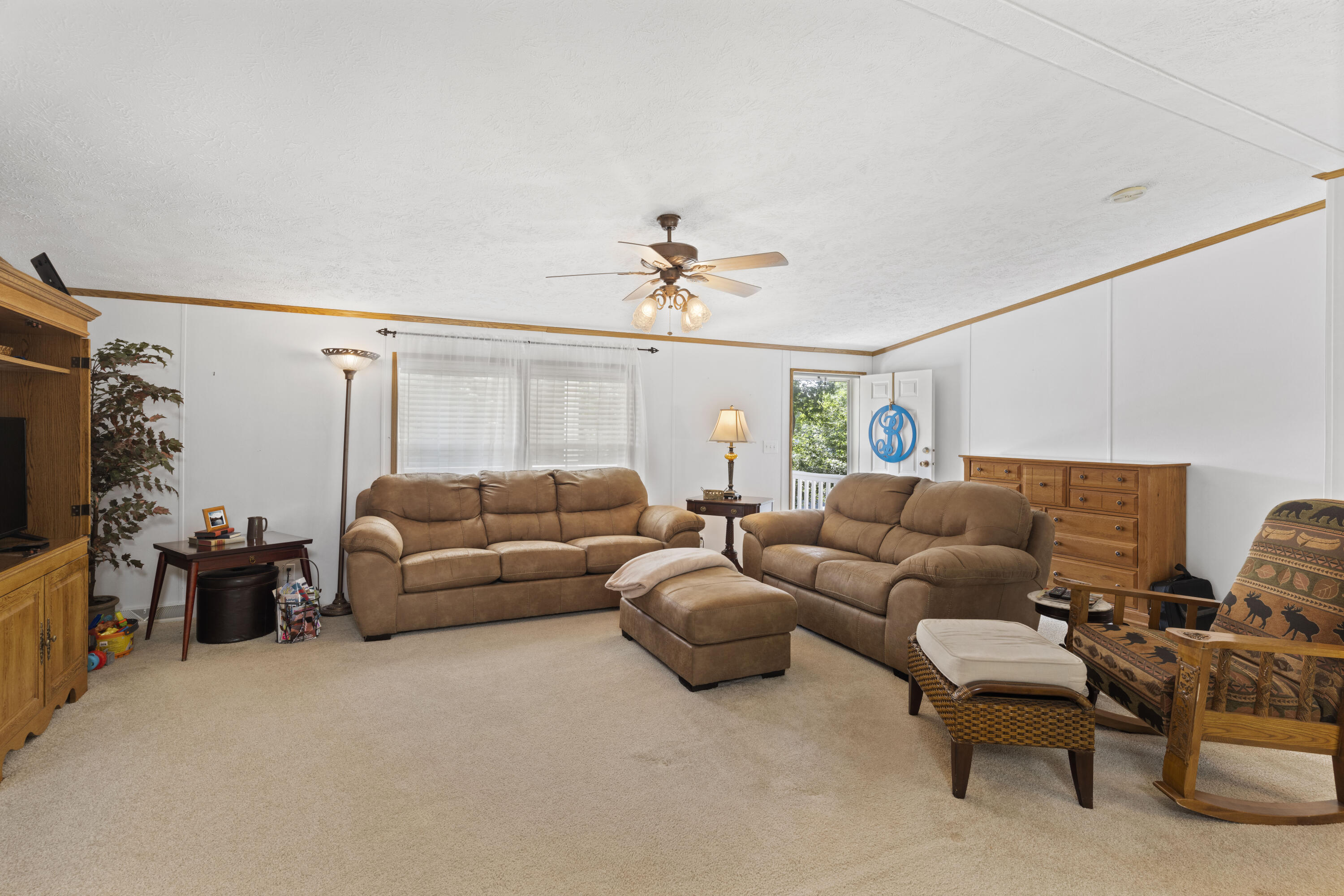 391 Cool Branch Road Penhook, VA 24137 - Photo 28 of 54 a living room with furniture and a flat screen tv