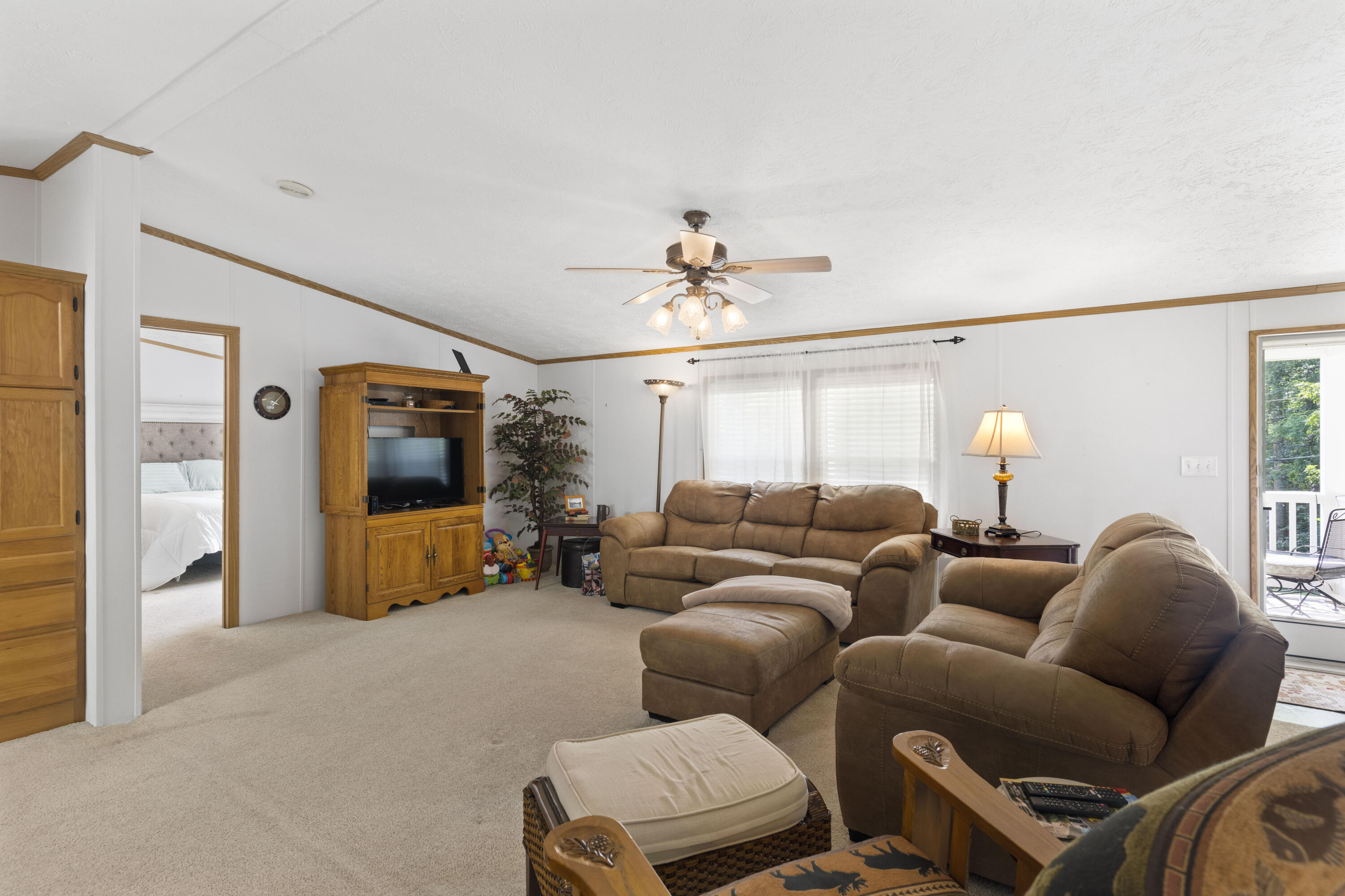 391 Cool Branch Road Penhook, VA 24137 - Photo 29 of 54 a living room with furniture and a flat screen tv