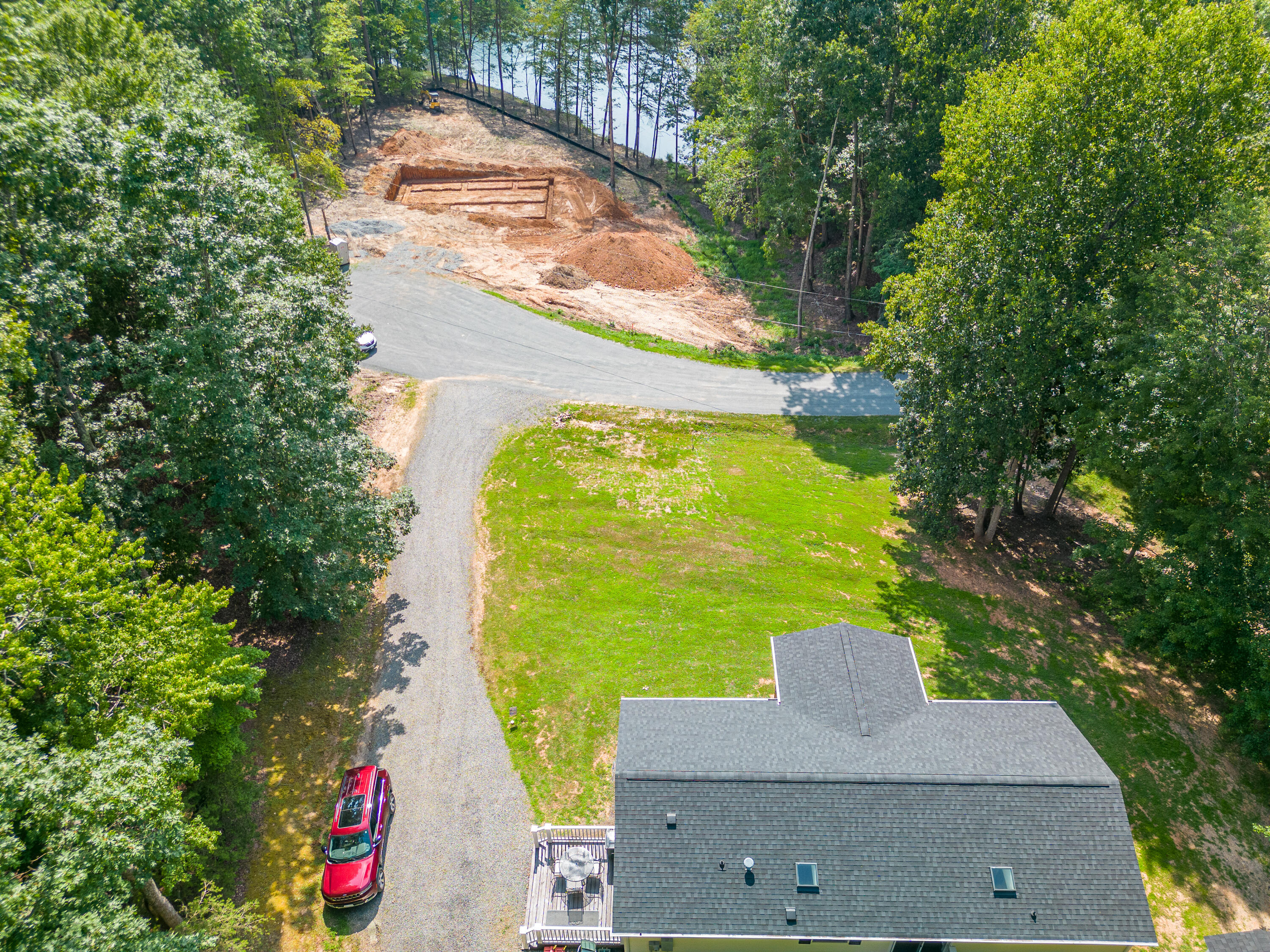 391 Cool Branch Road Penhook, VA 24137 - Photo 40 of 54 an aerial view of a house with a yard