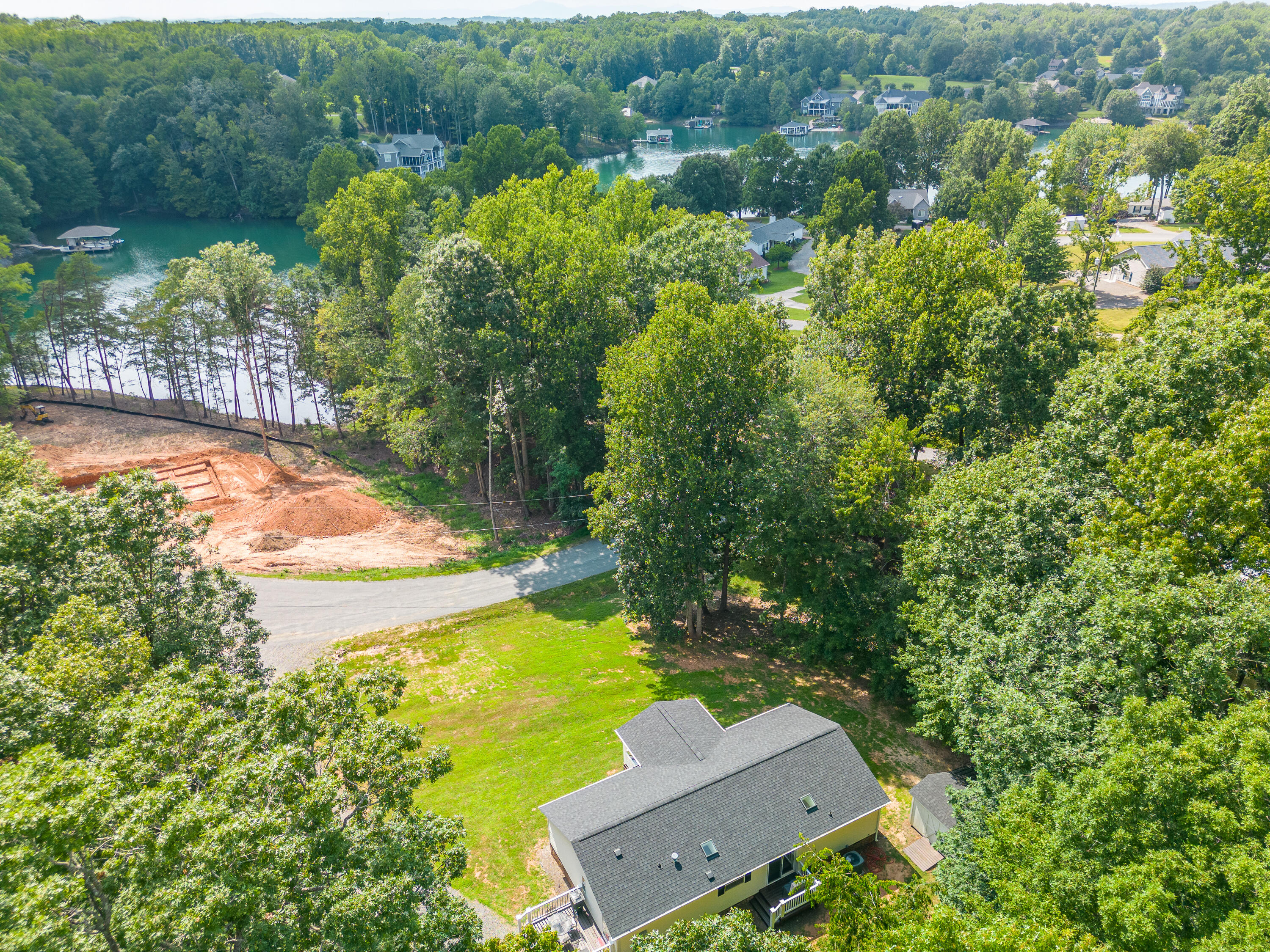391 Cool Branch Road Penhook, VA 24137 - Photo 43 of 54 an aerial view of a house with a yard