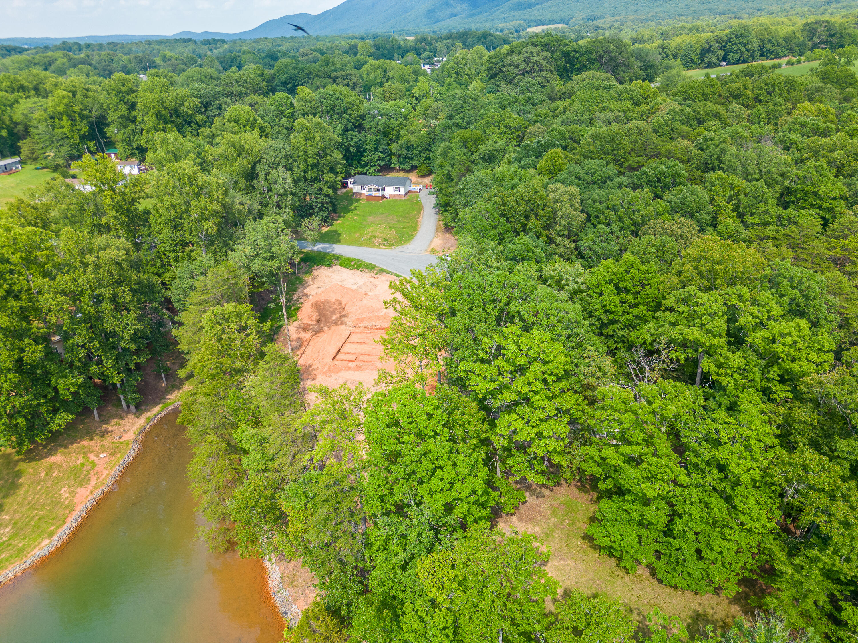 391 Cool Branch Road Penhook, VA 24137 - Photo 47 of 54 a view of a lake view with a forest
