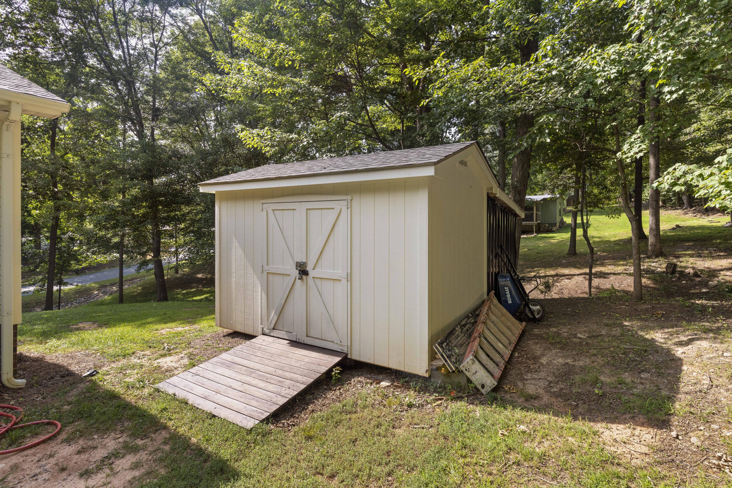 391 Cool Branch Road Penhook, VA 24137 - Photo 8 of 54 a view of a backyard with a tree
