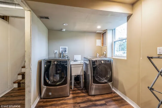 a room with storage and utility