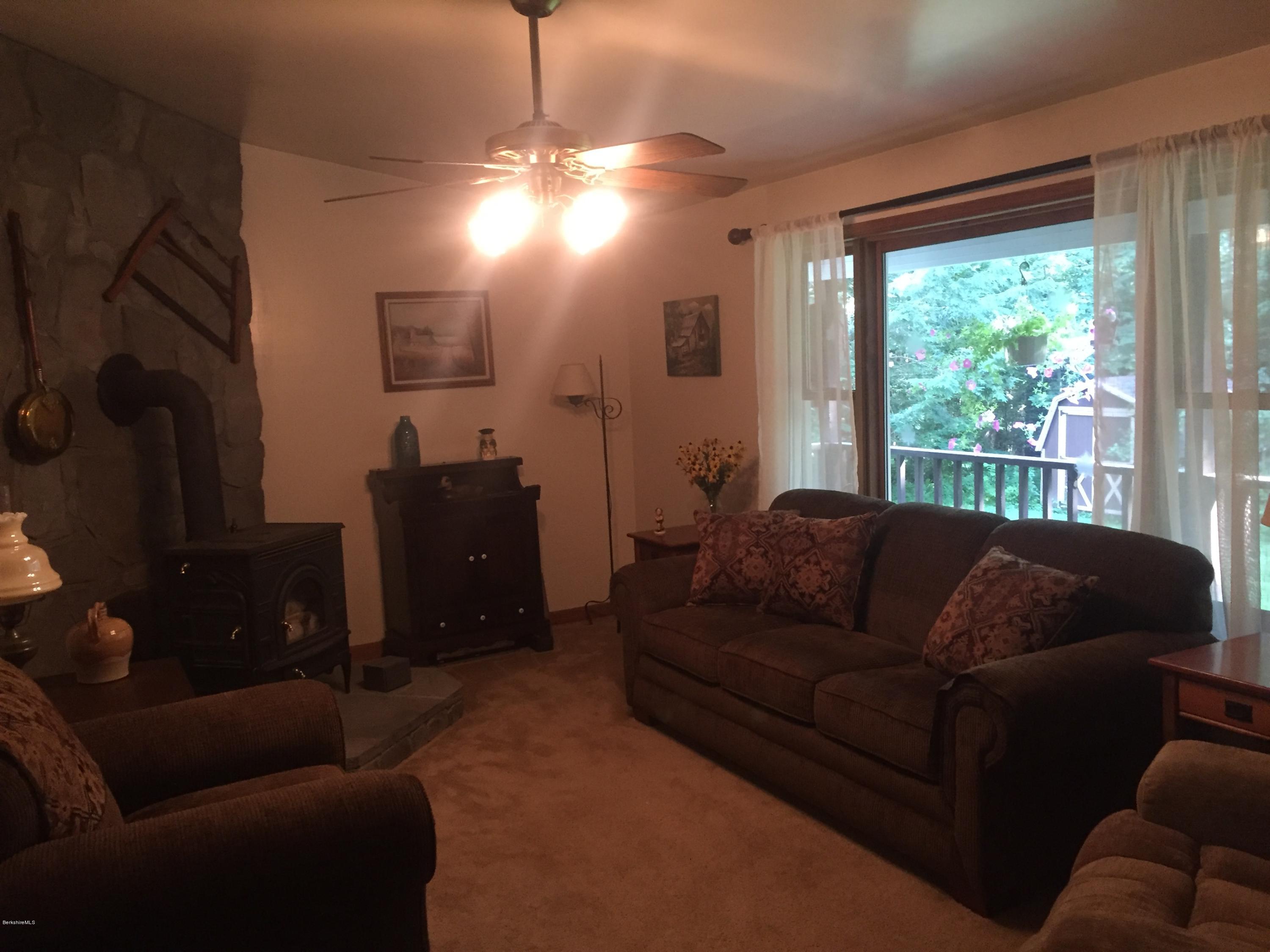 117 Clark Wright Road Middlefield, MA 01050 - Photo 9 of 22 a living room with furniture and a flat screen tv