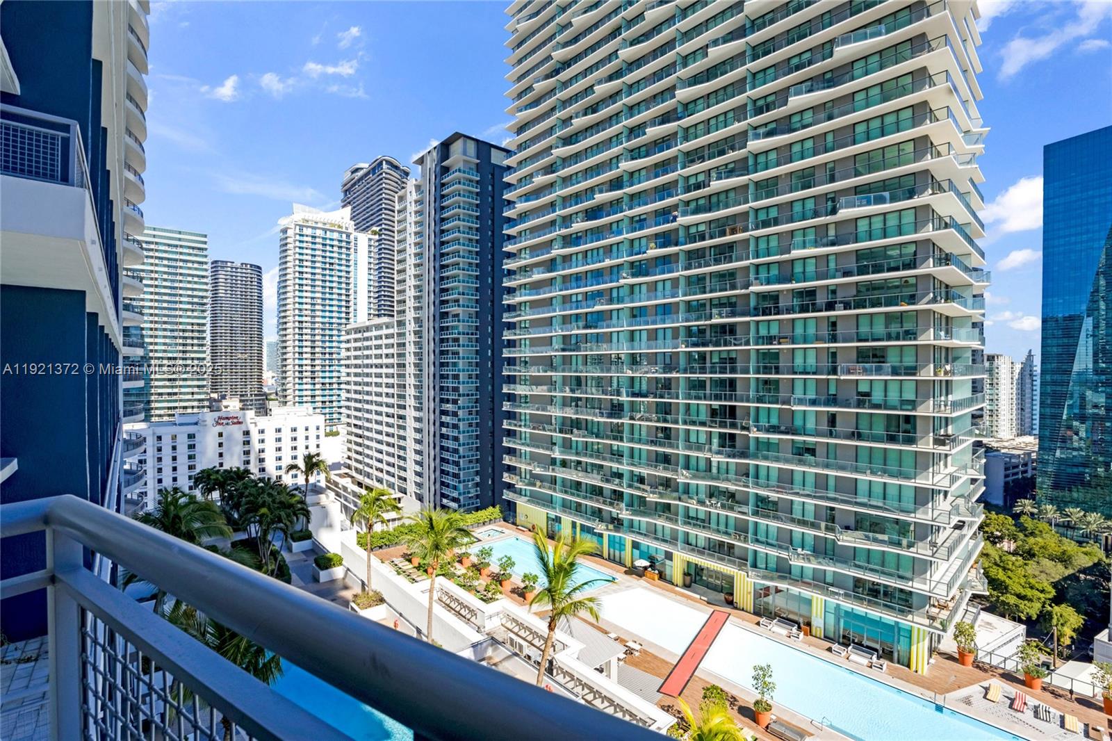60 Southwest 13th Street, Unit 1700 Miami, FL 33130 - Photo 16 of 18 a view of balcony with a potted plant