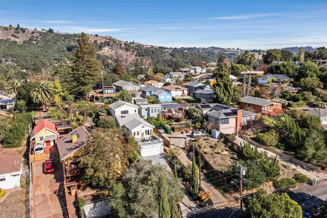 an aerial view of multiple house