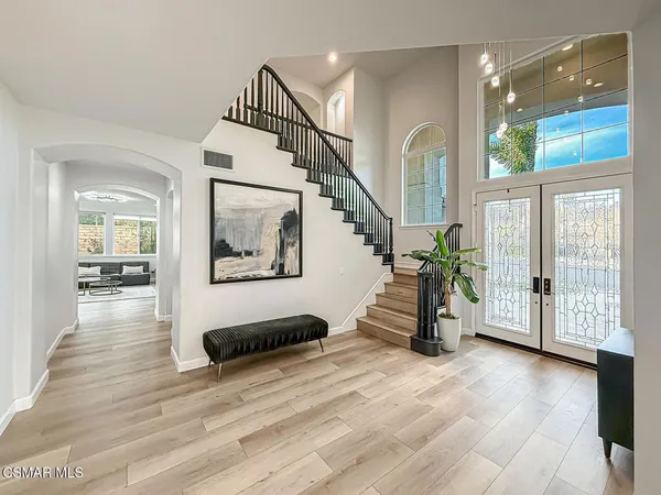 a view of livingroom with furniture and wooden floor
