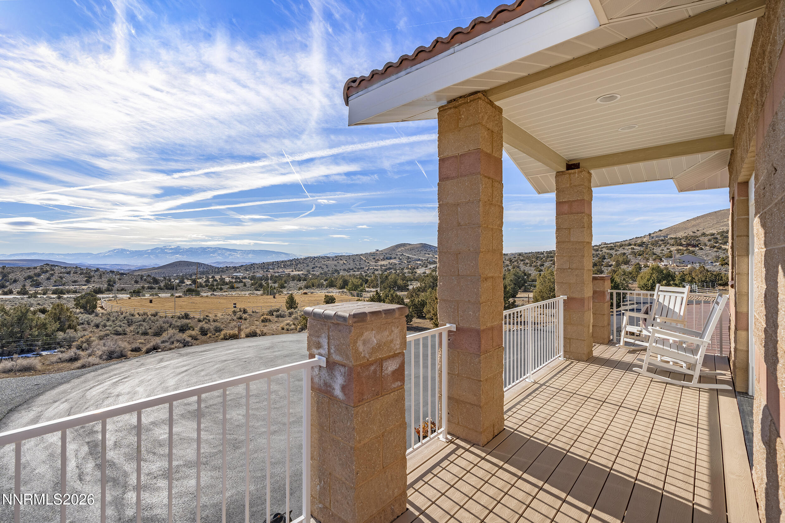 730 Encanto Drive Sparks, NV 89441 - Photo 23 of 87 a view of a balcony with wooden floor and city view